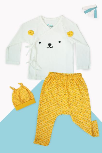 White Bear Baby Pyjamas Set