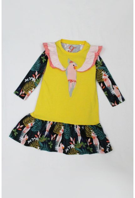 Parrot Girl Sleepwear Dress